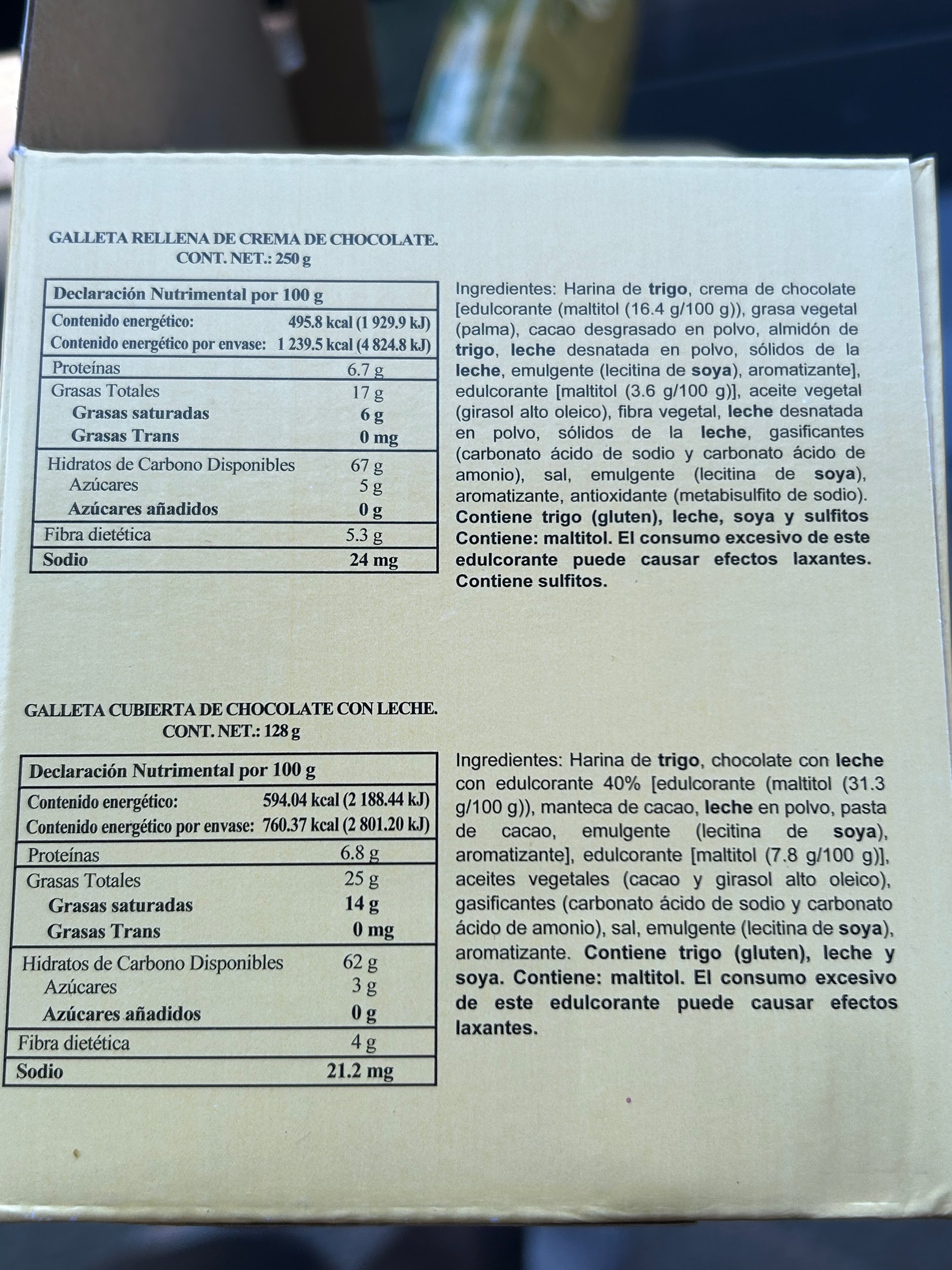 Gullón Zero label part 2