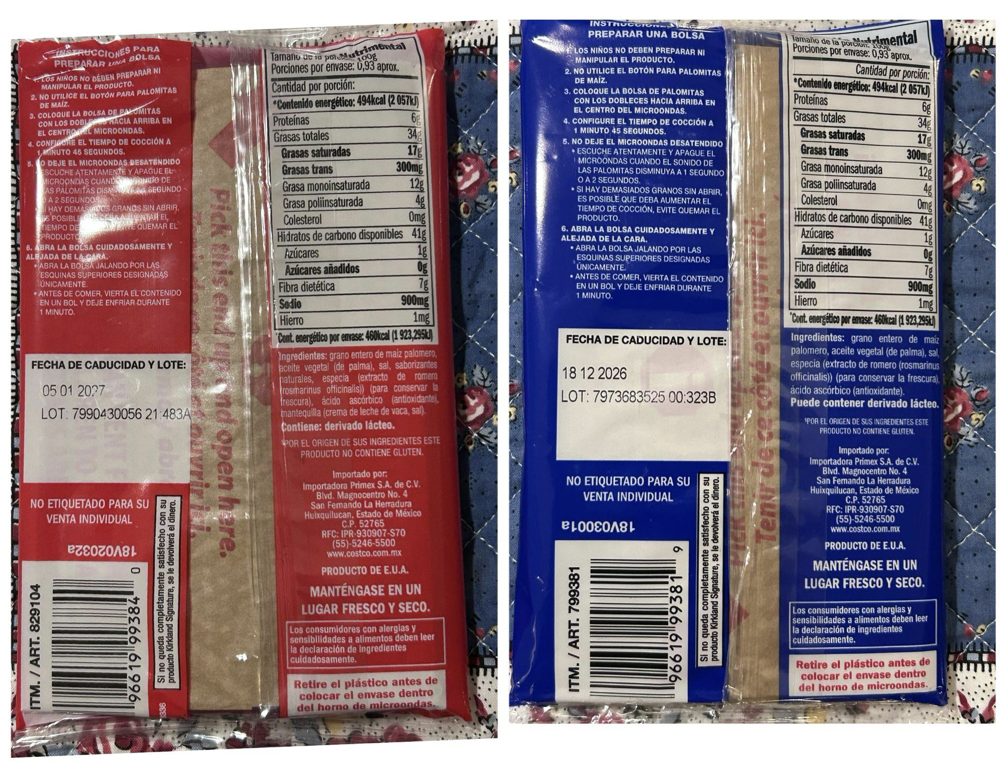 Nutrition and instructions (red/blue)