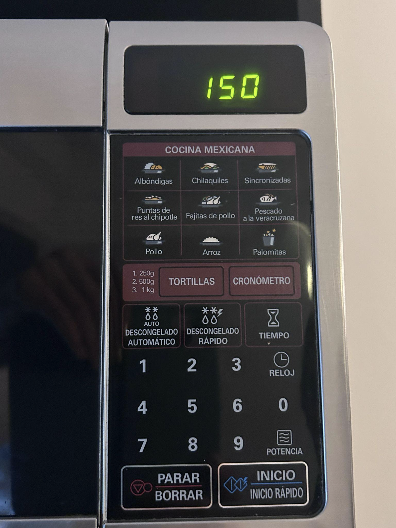 Bag placed in microwave