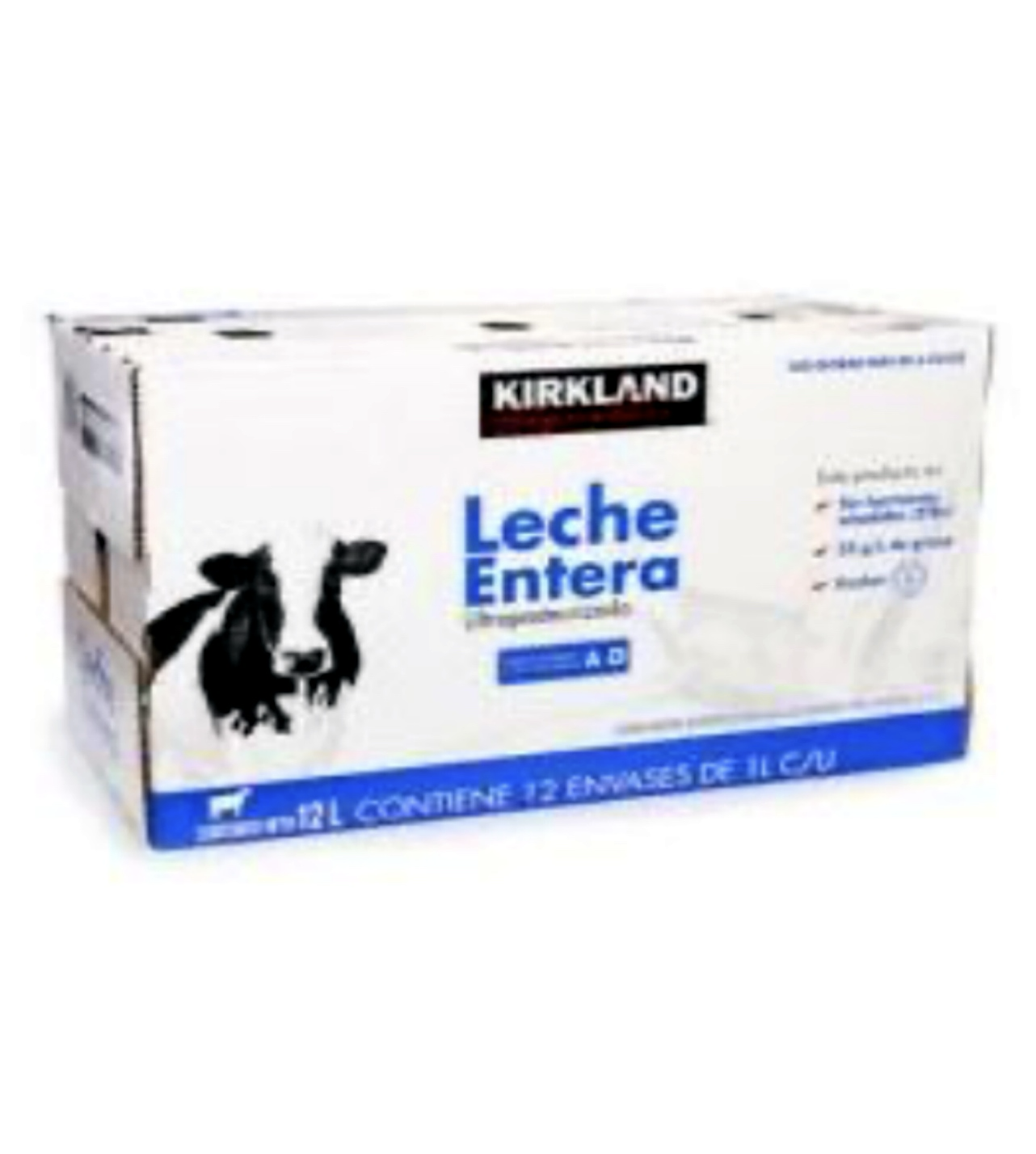 Delicious Milk 🐮 Kirkland Leche Entera (12 x 1L)