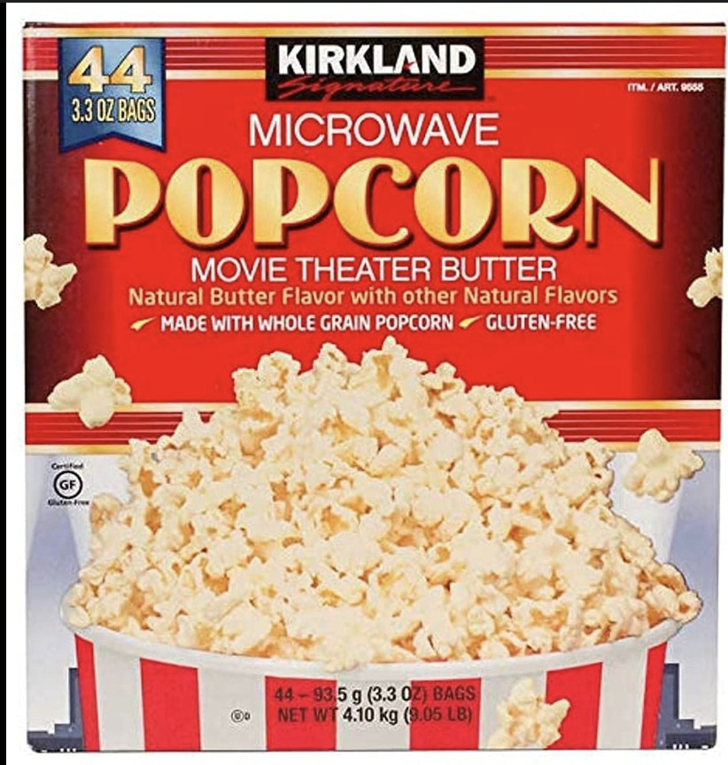 Kirkland Microwave Popcorn (Movie Theater Butter) 44 Bags